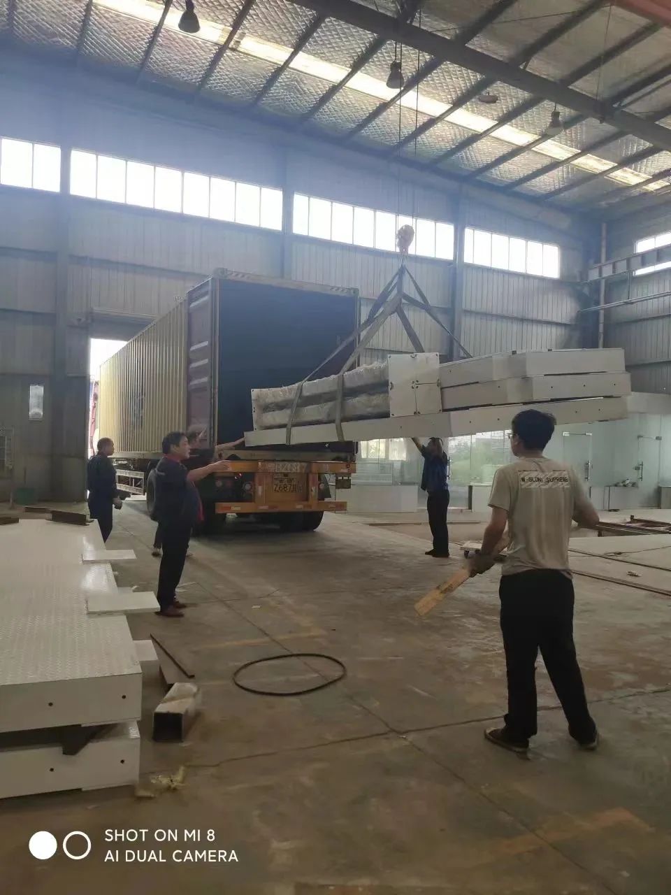 華豫萬通一線車間繁忙有序成功發貨委內瑞拉熟粉線設備