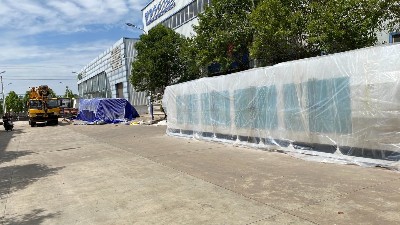 5月22號，由華豫萬通設計承建的委內瑞拉玉米預煮熟粉生產線發貨。